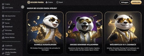Golden Panda inloggen